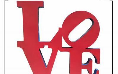 商業(yè)街擺放玻璃鋼樹脂love創(chuàng)意愛心雕塑