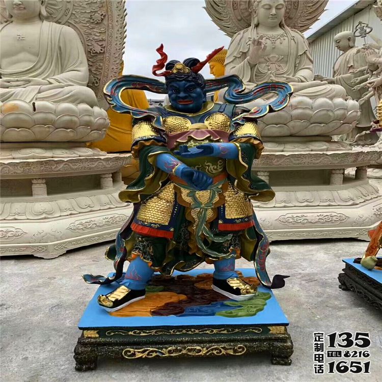 寺廟玻璃鋼彩繪大型景觀人物十二神將雕塑 寺廟玻璃鋼彩繪大型景觀人物十二神將雕塑