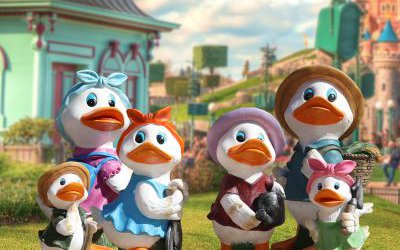 幼兒園擺放玻璃鋼卡通鴨子