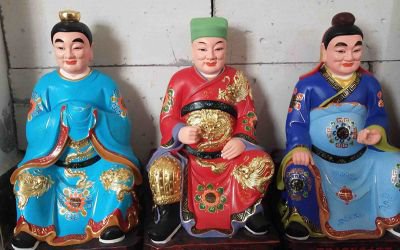 玻璃鋼彩繪寺廟供奉太歲雕塑