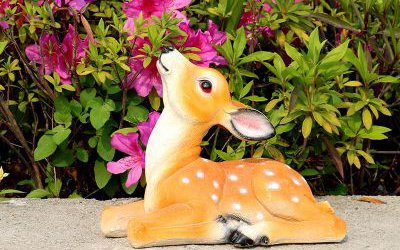 景區(qū)玻璃鋼彩繪鹿雕塑