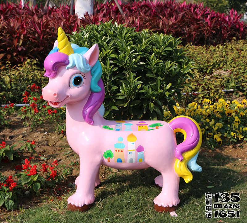園林景觀仿真手繪彩虹馬動(dòng)物座椅玻璃鋼雕塑 園林景觀仿真手繪彩虹馬動(dòng)物座椅玻璃鋼雕塑