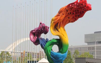 玻璃鋼彩繪創(chuàng)意大型戶外景觀雕塑