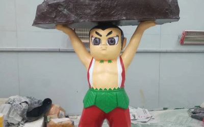 景區(qū)游樂園玻璃鋼卡通葫蘆娃雕塑