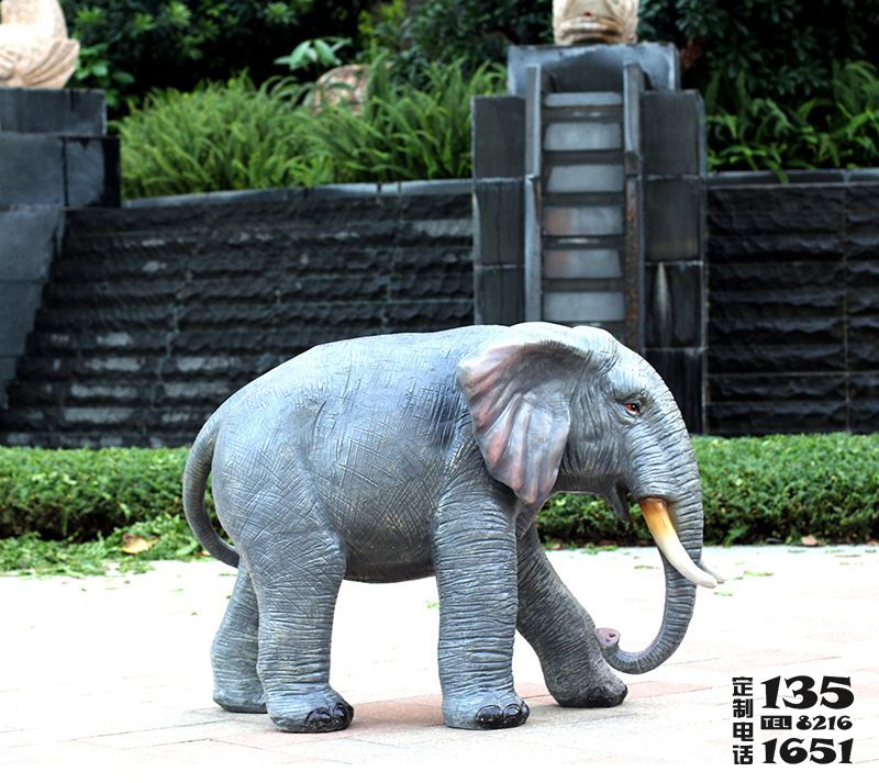 公園戶外大型景觀玻璃鋼仿真動物大象雕塑 公園戶外大型景觀玻璃鋼仿真動物大象雕塑