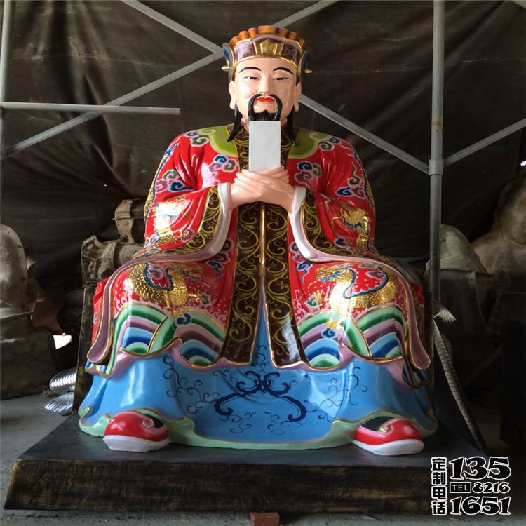 戶(hù)外寺廟大型景觀玻璃鋼彩繪判官雕塑 戶(hù)外寺廟大型景觀玻璃鋼彩繪判官雕塑