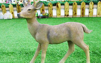 戶外園林玻璃鋼仿真動(dòng)物鹿雕塑