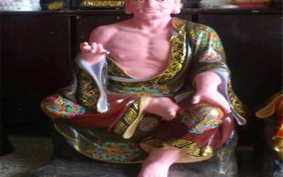 玻璃鋼彩繪寺廟景區菩薩十八羅漢雕塑