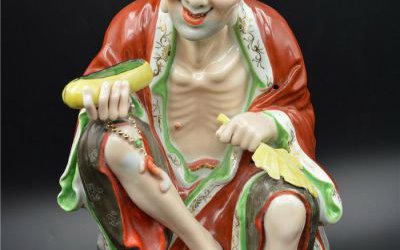 玻璃鋼彩繪寺廟佛像濟公雕塑