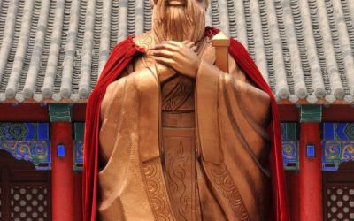 景區(qū)廣場(chǎng)x校園擺放儒家學(xué)派創(chuàng)始人孔子玻璃鋼仿銅雕塑